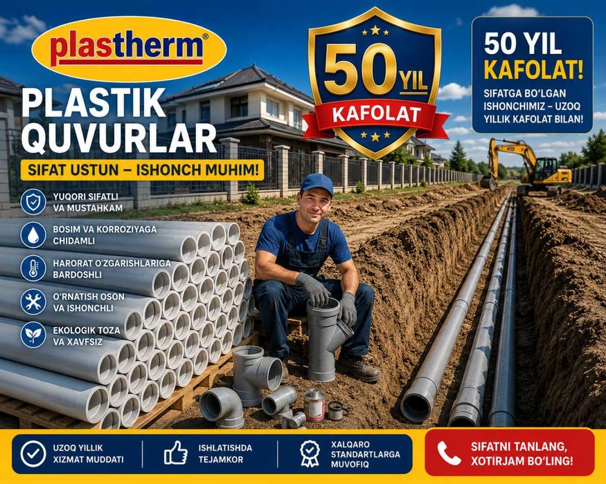 Plastherm Polipropilen Quvurlar va Fitinglar