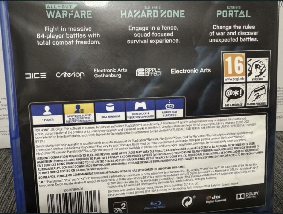 Игра PlayStation / Battlefield 2042 PS4 PS5