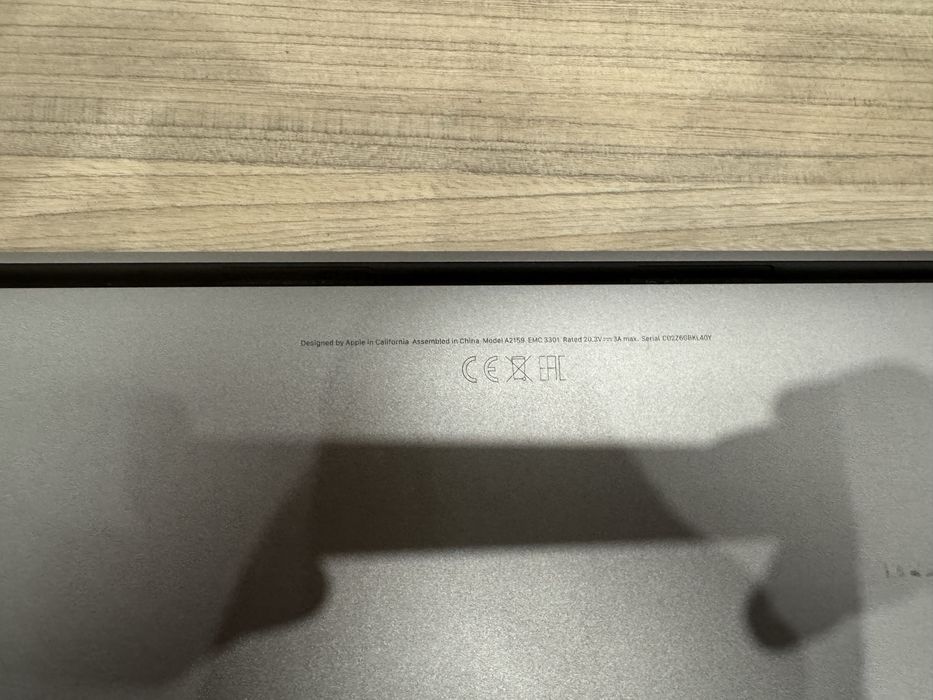 Vand Macbook pro 2019