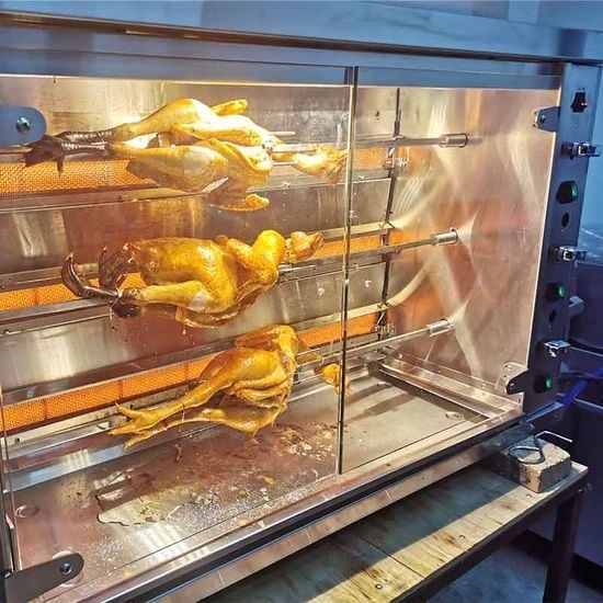 Grill aparat 3 sixli. elektronniy va gazli, tovuq va baliq pishirgich.