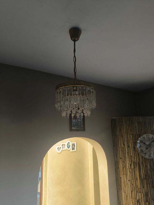 2 броя Чешки кристален полилей