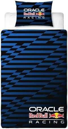 Нов Детски спален комплект Red Bull Racing двулицев син 135x200 см за стая фенове