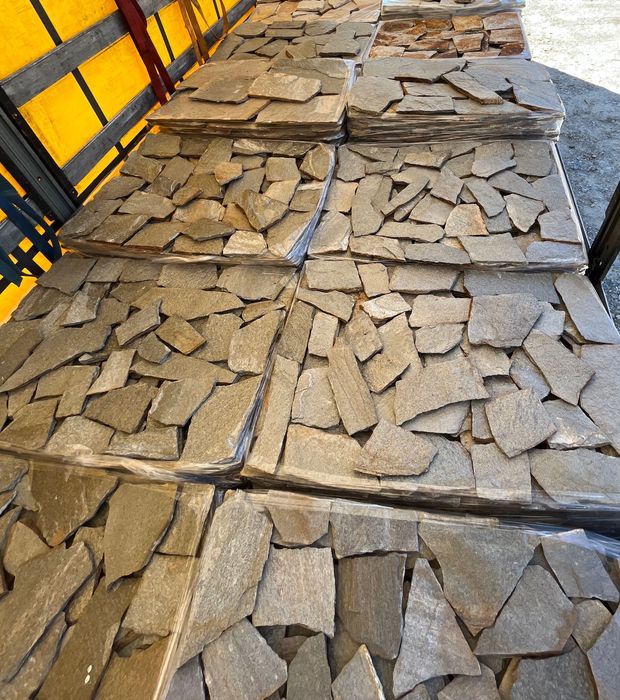 Естествен камък неоформен Металик за облицовка