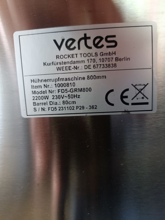 Mașină de penit păsări (găini,rațe,gâscă, curcan,  prepelițe,  vâna) .