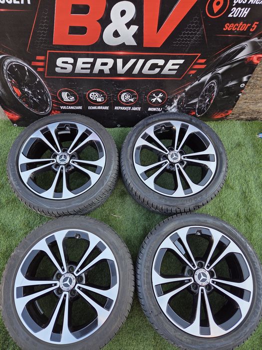 Jante R 18 5x112 Mercedes C class cu 225 45 18 Goodyear 2025