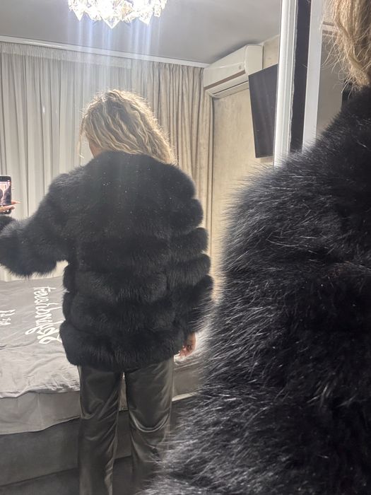 haina blana vulpe naturala