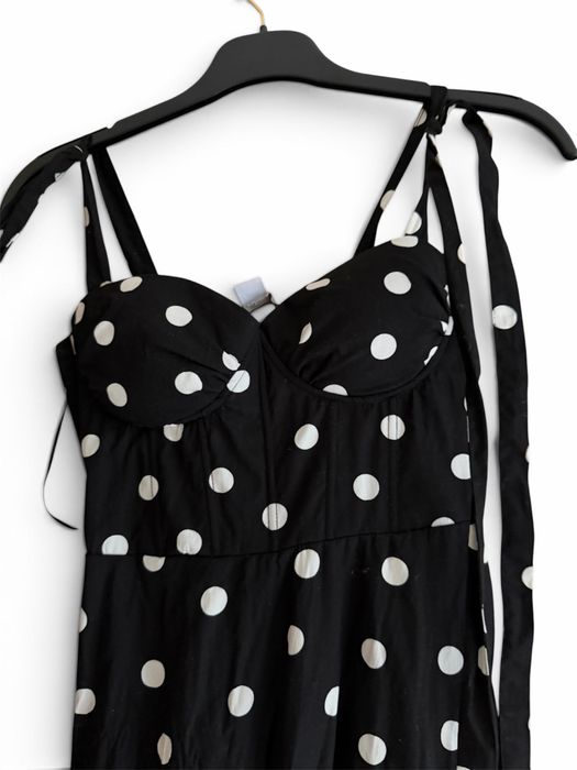 Дълга рокля на точки polka dot
