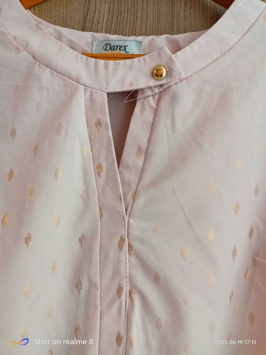 Розова и шарени блузи