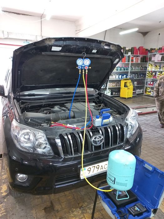 Заправка автокондиционера.