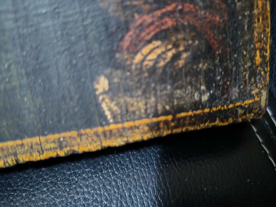 Icoana veche și rara, Sf. Cuv. Sava - 1700, semnata