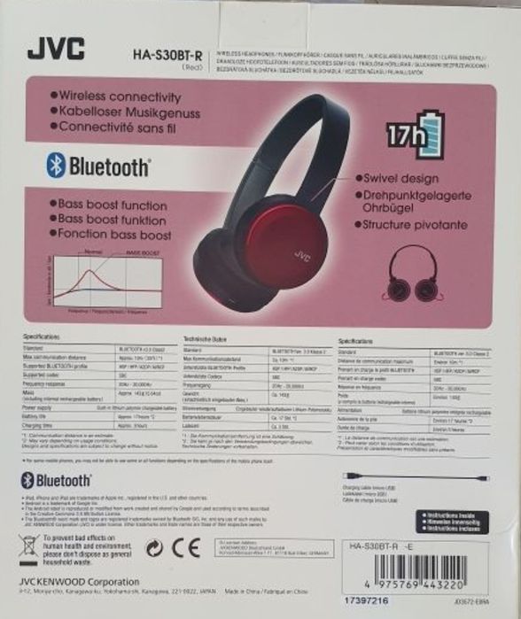 Casti on-ear Bluetooth JVC