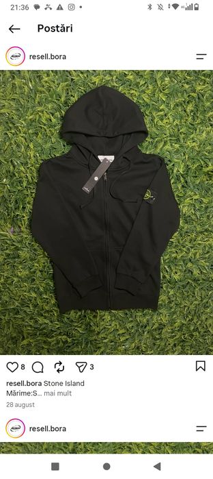 Pantaloni essentials și hanorac stone Island