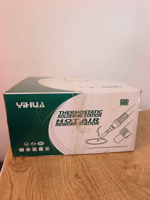 Комбинирана станция за запояване YiHUA 852D+SE „2 в 1“ (с вградена помпа)