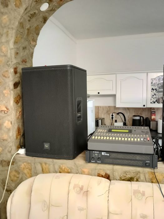 Boxe Electrovoice ELX115, amplificator E800 , mixer digital Yamaha