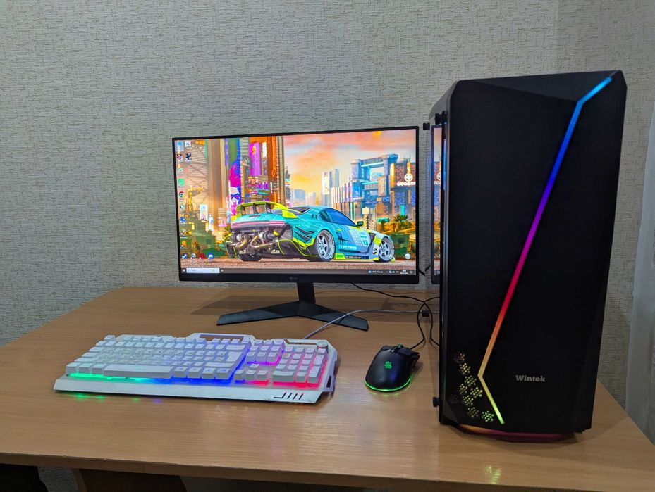 Игровой ПК  + LG 144 Ghz