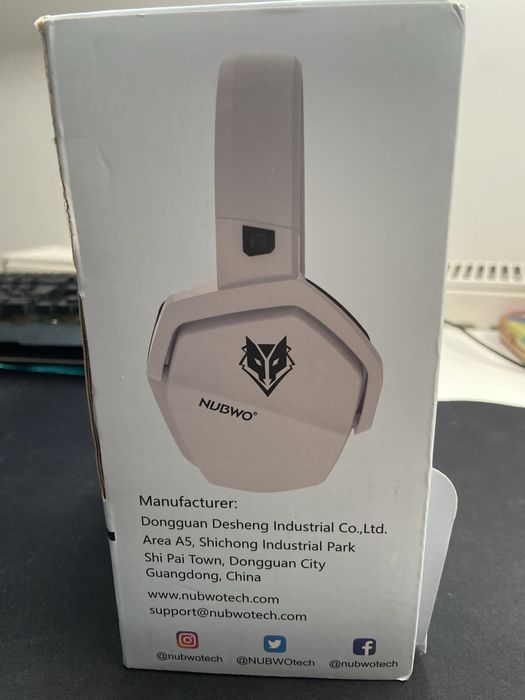 G06 nubwo wireless/wired headset (with cables)