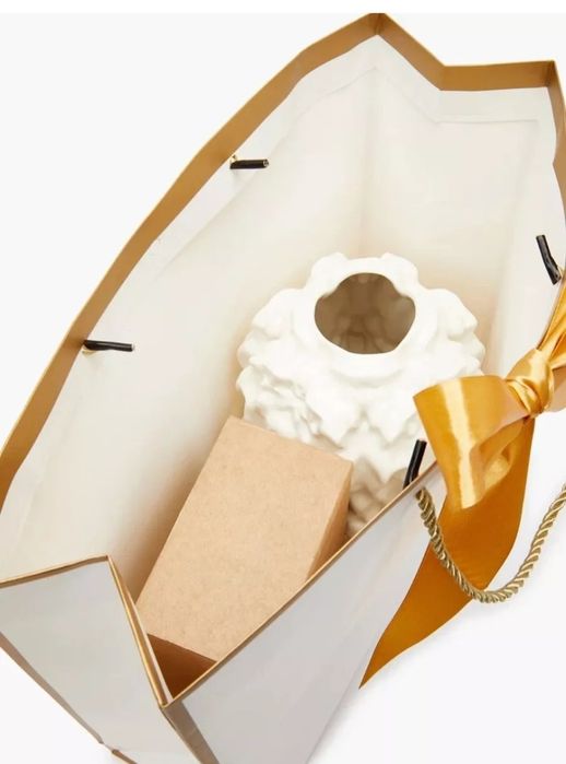 Подарочный пакет с лентой  35*30*10