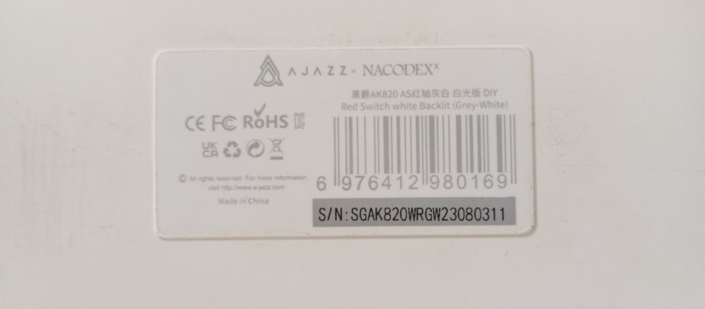 Ajazz ak820 red switch