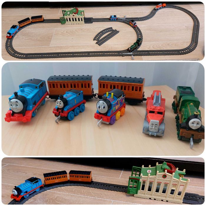 Set 5 trenulete + sine si depou Thomas si prietenii / Thomas and friends