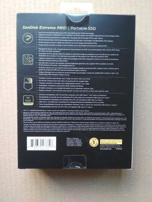 Памет SSD SanDisk Extreme PRO Portable 1TB