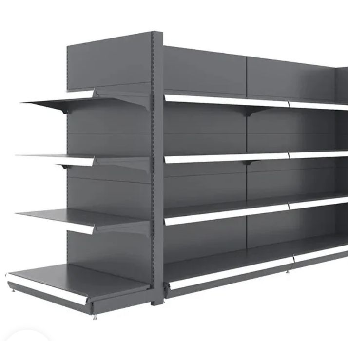 Rafturi metalice de mijloc pentru magazine alimentare