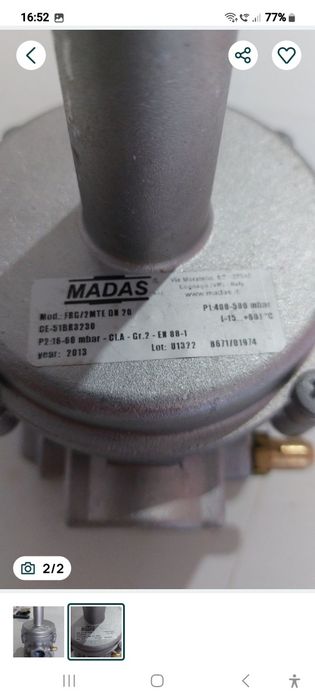 Regulator Madas centrala pe gaz