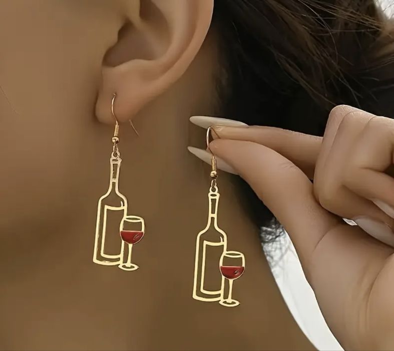 Обеци “Винена вечер” – за ценителки на стила и доброто вино