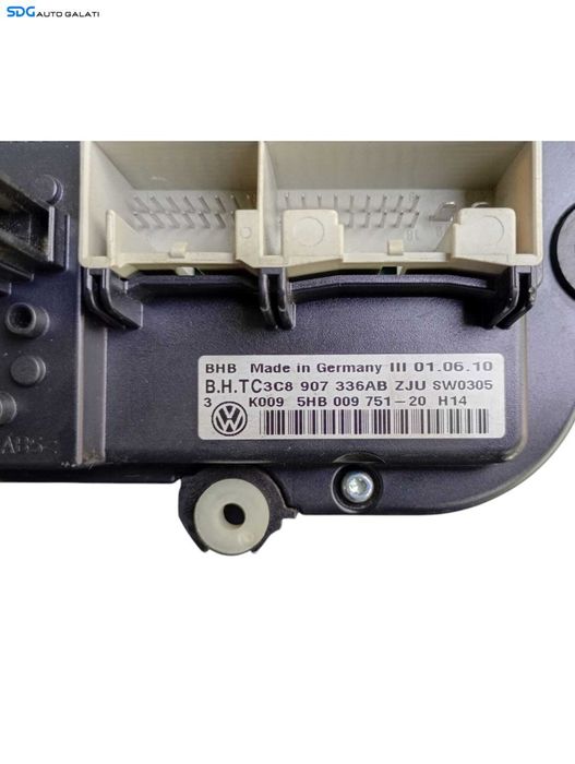 Panou Modul Unitate Comanda AC Aer Conditionat Clima Climatic Volkswagen Caddy 2010 - 2015 Cod 3C8907336AB 5HB009751 [LC0611]