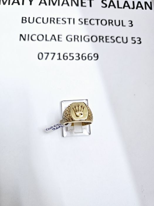 Vand inel barbatesc din aur 14 k 9.68 g cod 637
