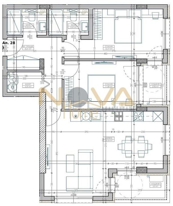 Продава се Тристаен апартамент в Варна, Младост 2 - 113 кв.м за 758 €/кв.м - Снимка #1