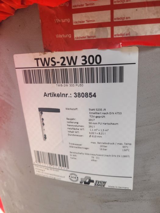 Rezervor de acumulare BUFFER TANK 300l