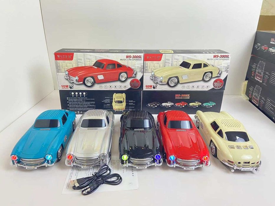 Bluetooth колонка ретро кола Mercedes SL WS-300SL Мерцедес тонколона