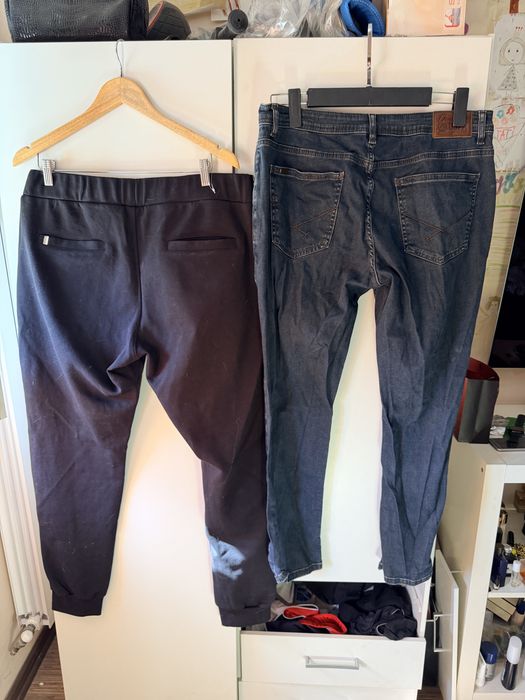 Pantaloni Boss si Blugi Uspa amandoi xl-xxl pret 200 ron amandoi