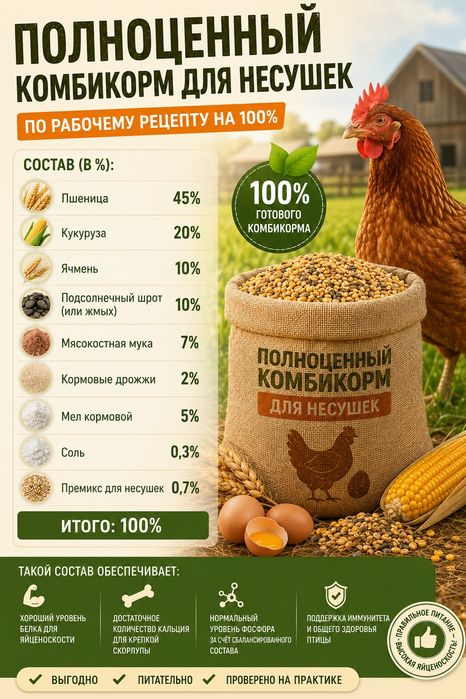 Комбикорм для несушек