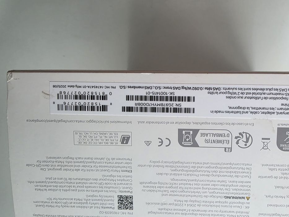 Ochelari VR META Quest 3, 512GB, Alb