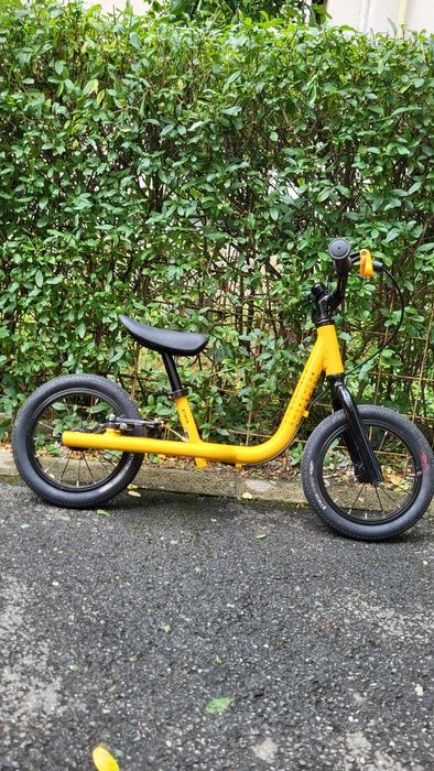 Bicicleta BTwin fara pedale echilibru 12 inch alu Runride 900 Galben Copii