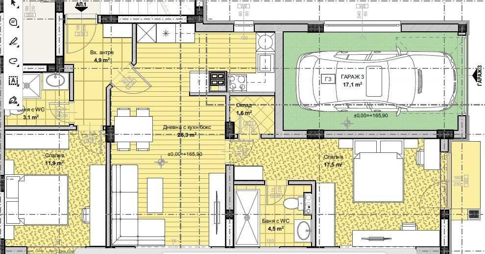 Продава се Тристаен апартамент в Пловдив, Остромила - 95 кв.м за 692 €/кв.м - Снимка #2