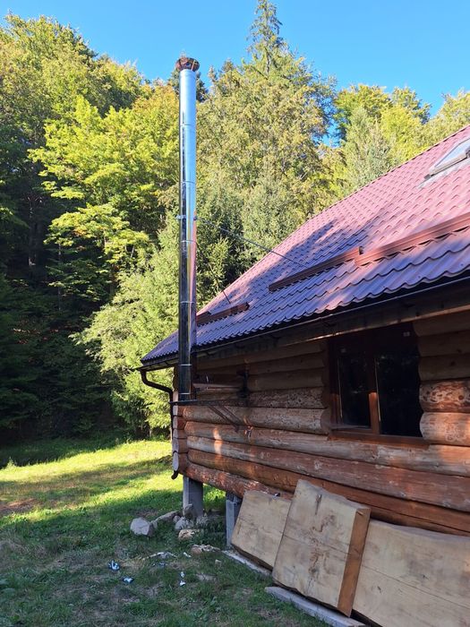 Coș de fum dublu izolat de inox diametru 120-250