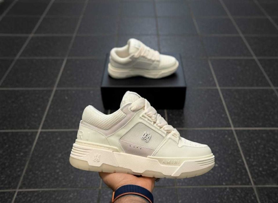 AMIRI MA 1 Alb - Piele - Full Box