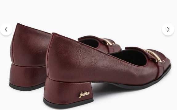 Limoya Burgundy дамски обувки с нисък ток