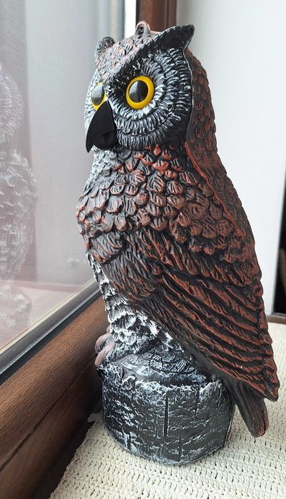 Sperietoare ciori porumbei sau decor balcon gradina BufniTa