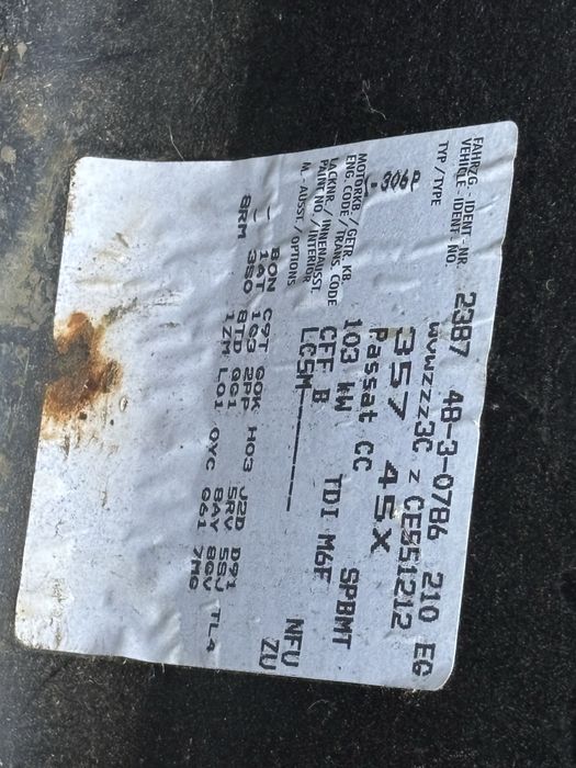 Capota portbagaj VW Passat CC