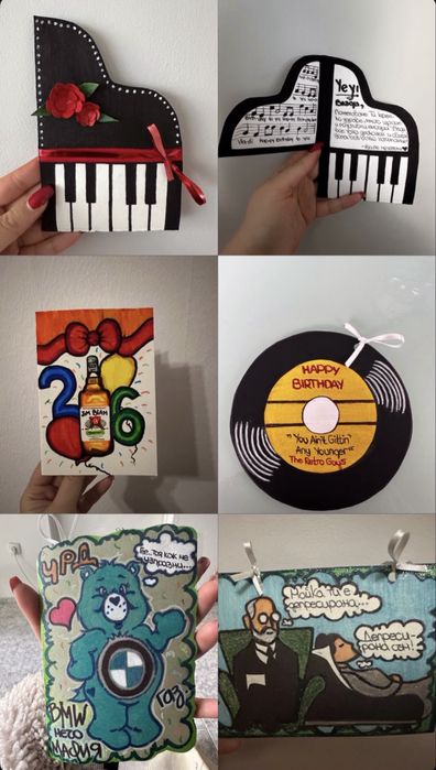 Ръчно изработени 3D рамки с цветя и картички