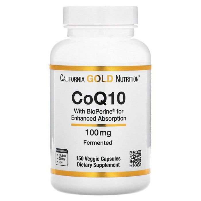 Коэнзим Q10, California Gold,100 мг,150 капсул