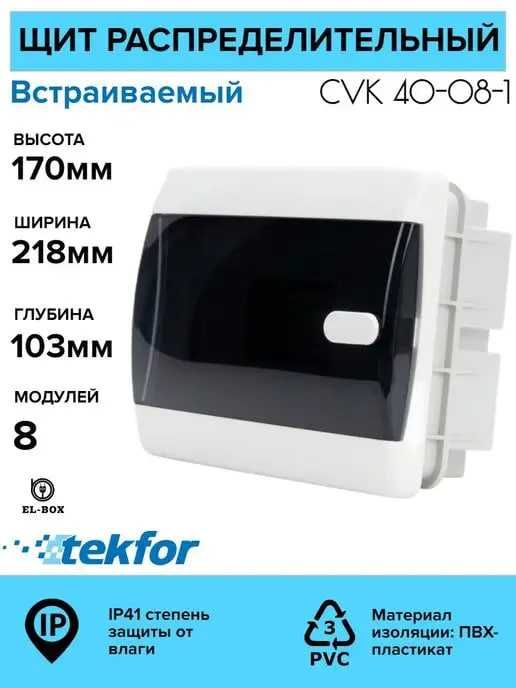 Щит распределительный из пластика Текфор Россия