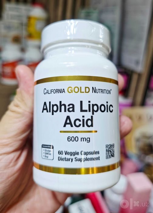 ДОСТАВКИ НЕТ California Gold Альфа-липоевая кислота 600мг 60шт USA