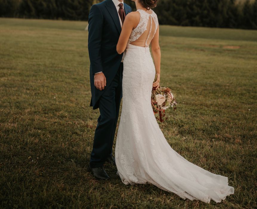 Rochie de mireasă cu voal