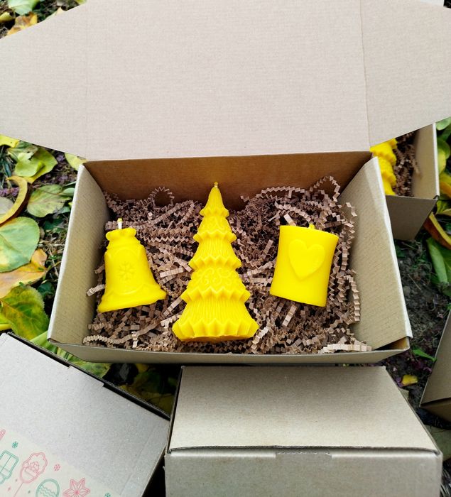 Подаръчни Кутии - Свещи от Пчелен Восък