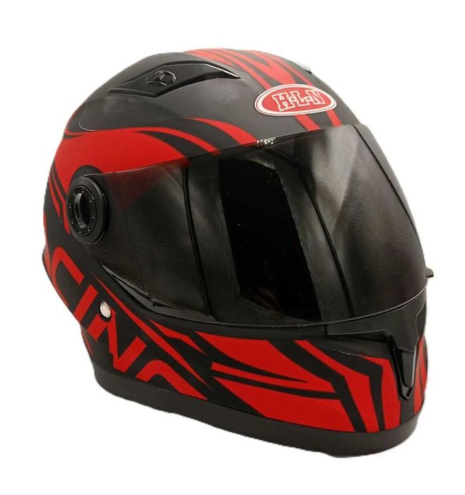 Детска мото каска с тъмен визьор 4035