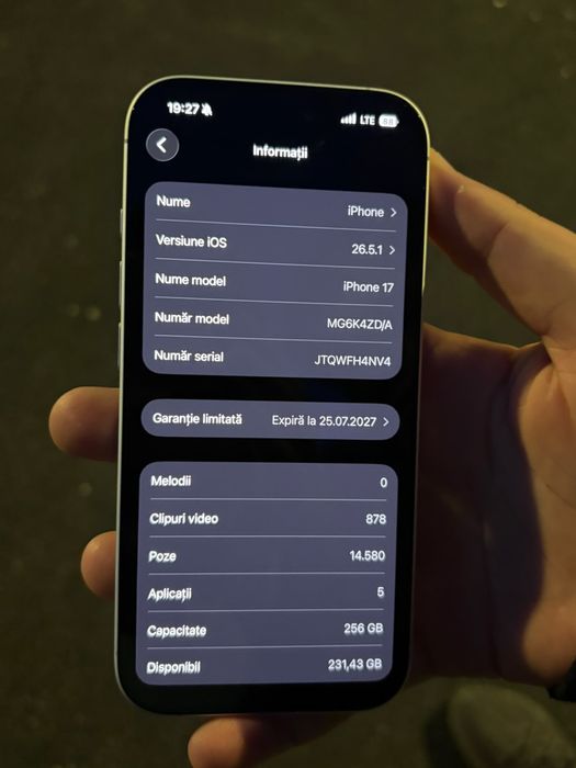 Iphone 17 Alb 256GB